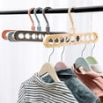 thumbnail image 4 of NIBOLOG 6Pcs Multifunction 360 Degree Rotation Clothes Hanger Storage Rack with Hook, 4 of 8