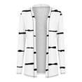 thumbnail image 3 of hotojiny Plus Size Cardigans for Women Soft Lightweight Striped Open Front Fall Coat Trendy Long Sleeve Flowy Cardigan, 3 of 6