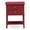 Red, variant on Atlin Designs 16" Wood Nightstand with 2 Drawers in Burgundy Red