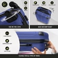 thumbnail image 4 of Juego de 2 piezas Luggage Kenneth Cole REACTION Out of Bounds, azul, 4 of 6