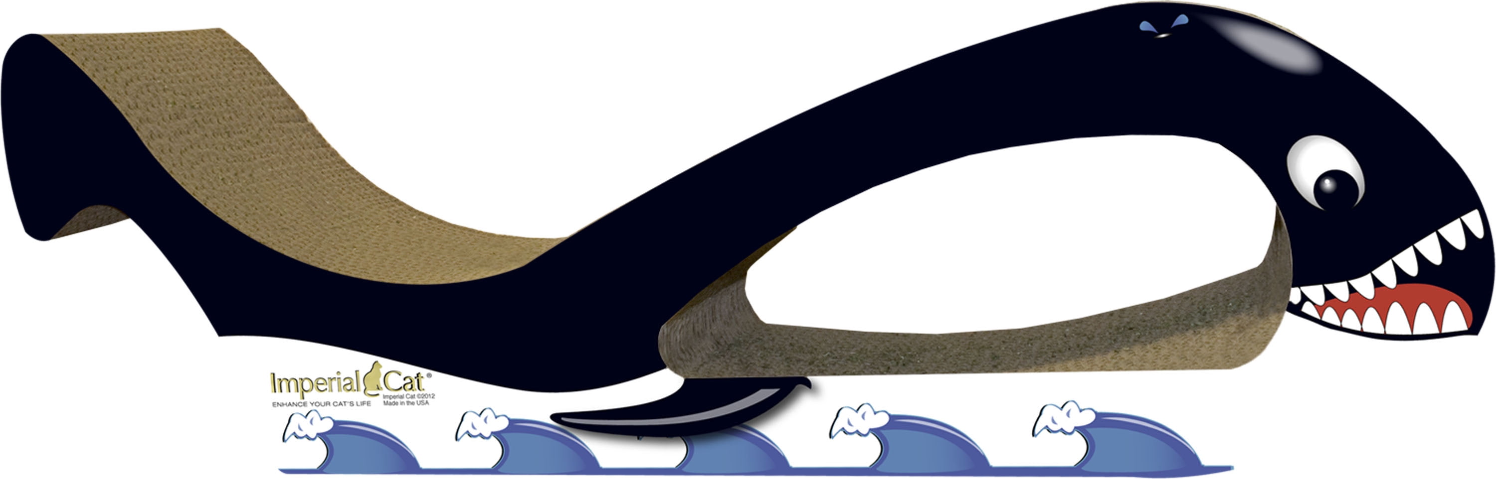 Imperial Cat Giant Whale Scratch 'n Shape, Beluga - Cat Claws, Inc