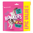 (4 pack) Bonkers Crunchy and Soft Cat Treats Seafood & Eat It! Flavor