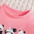 thumbnail image 5 of KPOPLK 2 Piece Toddler Baby Girl Summer Clothing Set 12 18 24 Months 2T 3T 4T 5T Animal Print Outfits Clothes Short Sleeve Crew Neck T Shirt Elastic Waist Shorts(2-3 Years,Pink), 5 of 8