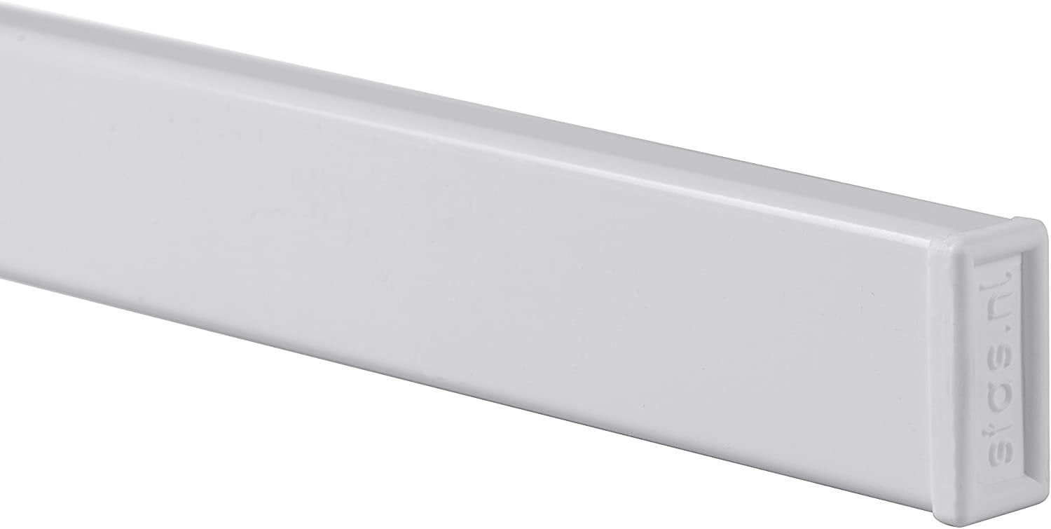 STAS Art Hanging System: STAS cliprail pro White 200cm 78.75 inch + Installation kit