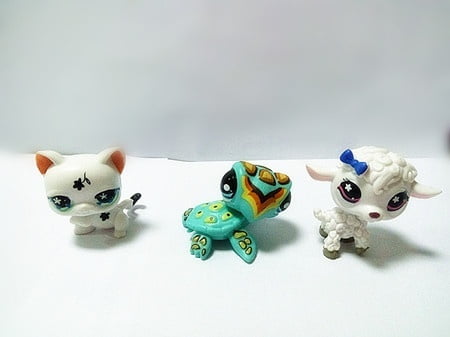 5X  Littlest Pet Shop Collection LPS Mini Baby Figure Loose Toys Animals 