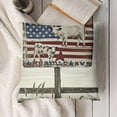 thumbnail image 3 of American Flag Decorative Throw Pillow Cover, Patriotic America Farm USA Home Decor Cushion Case for Sofa Couch, 3 of 5