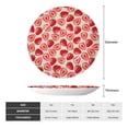 thumbnail image 2 of Picia Cute Strawberry Pattern Bone China Decorative Plate – Wall Decor with Stand and Adhesive, Elegant Ornament for Living Room, Office, or Entryway-10in, 2 of 6