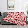 thumbnail image 2 of Fuzoiu Rose Flowers Print Flannel Blanket,Throw Blanket,Flannel Home Decor,Fleece Bed Blankets,Cozy Soft Blanket for Bed, Sofa, Camping, and Travel-60"x50", 2 of 6