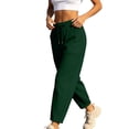 thumbnail image 4 of Women's Sweatpants Lounge with Elastic Waist Ladies' Wide Leg Curved Knife Casual Loose 9-inch Elastic Waist Drawstring Pocket Long Sweatpants Comfy Sweatpants for Women Gifts for Her, 4 of 8