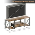 thumbnail image 3 of JAFUSI TV Stand with Drawer for 55 60 65 Inch TV, Modern Entertainment Center,Rustic Brown, 3 of 6