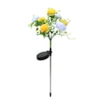 thumbnail image 1 of Ounissouiy Luces de flores con energía solar Patio Jardín Luz de piso al aire libre Luces decorativas para césped al aire libre Iluminación y accesorios Amarillo blanco, 1 of 6