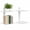 White-2pc, variant on Invisible Floating Bookshelf, Metal Wall Mounted Hidden Book Shelf, 2-Tier Wall Shelf with 15 lb Capacity per Shelf, Set of 2, White