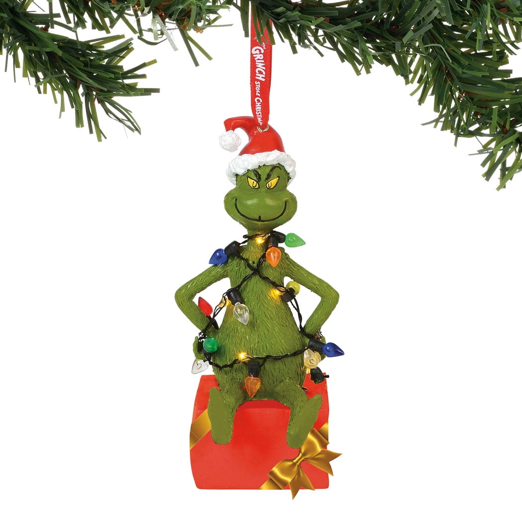 Department 56 The Grinch 6000308 Grinch In Lit Lights Ornament 2018