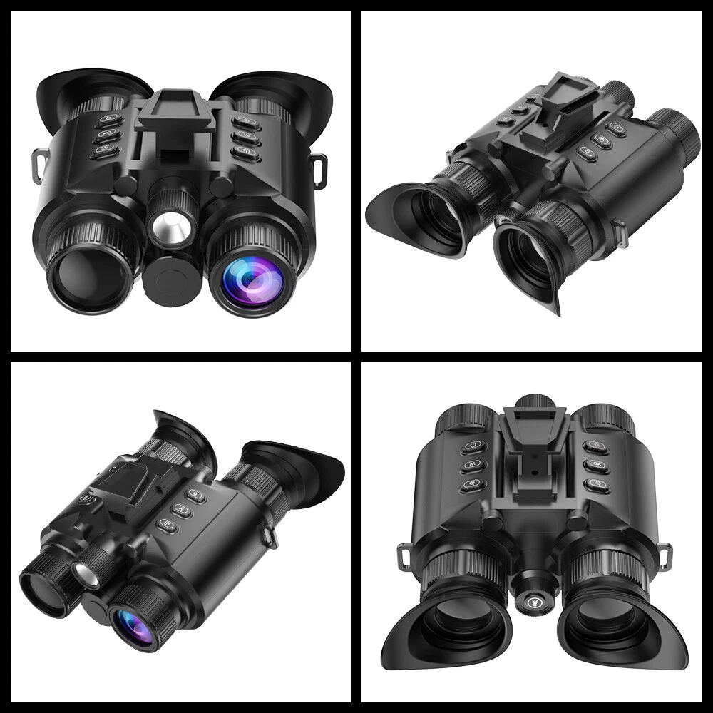 Adult Binoculars, 4K 2500ft Head-mounted Infrared Night Vision Goggles, Tactical Light, 8x Digital Zoom, Suitable for Outdoor, Camping and Travel
