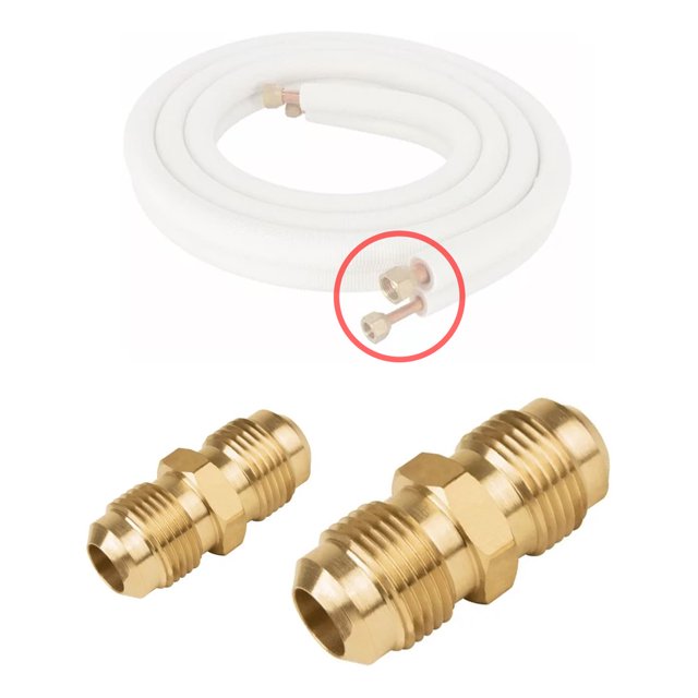 Niples Para Unión De Tubería De Aire Acondicionado 1/4 X 1/2