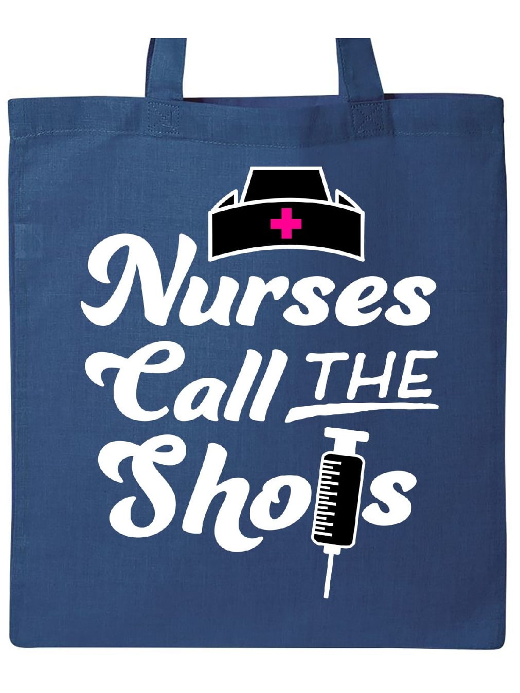 HHA BSN CNA Nurses Call the Shots Personalized Tote Bag LPN RN