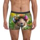 thumbnail image 1 of Fotbe Flower Crown Guinea Pig Calzoncillos Tipo Boxer con Bolsa de Soporte Total para Hombre, X-Temp Fresco, Transpirable y de Secado Rápido-X-Large, 1 of 5