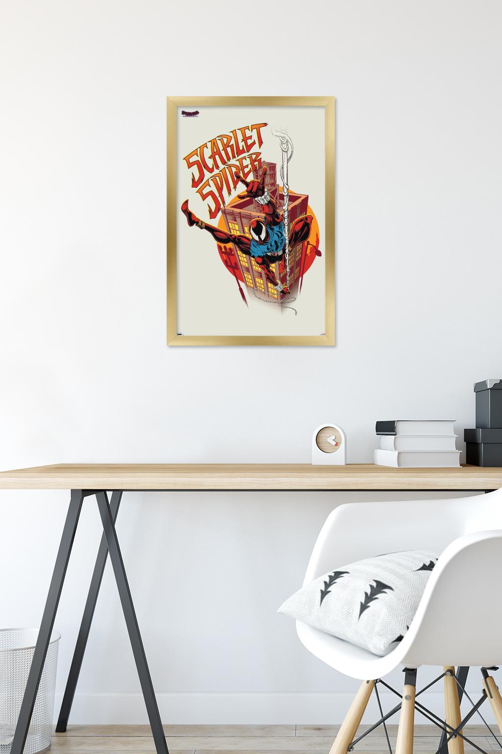 Marvel Spider-Man: Across The Spider-Verse - Scarlet Spider Wall Poster, 14.725" x 22.375" Framed