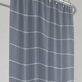 thumbnail image 3 of Blue Stripe Shower Curtain, Recycled Cotton, 72” x 72”, Quality Living, 3 of 5