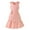 Pink, variant on Ashirexll Summer Dresses for Teens, Girls Dresses Size 10-12, Fashion Girls Summer Sleeveless Square Neck Dress Waist Cinching Pleated Skirt for Kids 8-13