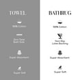 thumbnail image 3 of Home Weavers Allure Collection 100% Soft Cotton Super Absorbent 3 Pcs Towel Set & 5 Pc Bath Rug Combo, Machine Washable & Non Slip (Set of 8), Green, 3 of 4