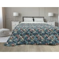 thumbnail image 1 of Retro Down Alternative Comforter, Polka Dotted Background with Ornamental Colorful Abstract Petals Vintage Inspirations, Microfiber Quilt for All Season, 5 Sizes, Multicolor, by Ambesonne, 1 of 3