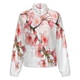 thumbnail image 5 of Jackets for Women Winter Coat Jackets Flannel Stand Collar Jacket(Cherry Blossom Pink ,Size:S-4XL), 5 of 7
