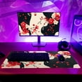 thumbnail image 6 of Desk Mat, Anime Desk Pad Mat, Desk Matt for Desktop, XL Large Mouse Pad for Desk, Anti-Slip Big Mousepad with Stitched Edges, Keyboard Pad Mouse Mat for Gaming and Office (Cherry Blossom 5), 6 of 6