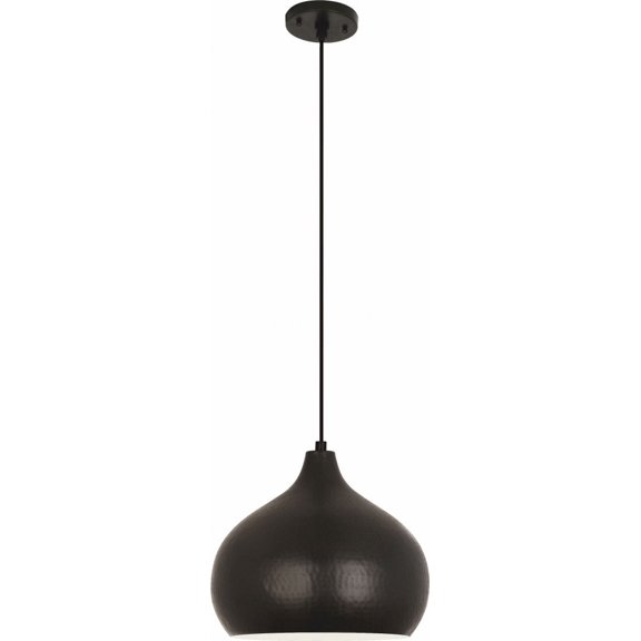 Z9874-Robert Abbey Lighting-Dal - 12.50 Inch 1 Light Pendant-Deep Patina Bronze Finish -Traditional Installation