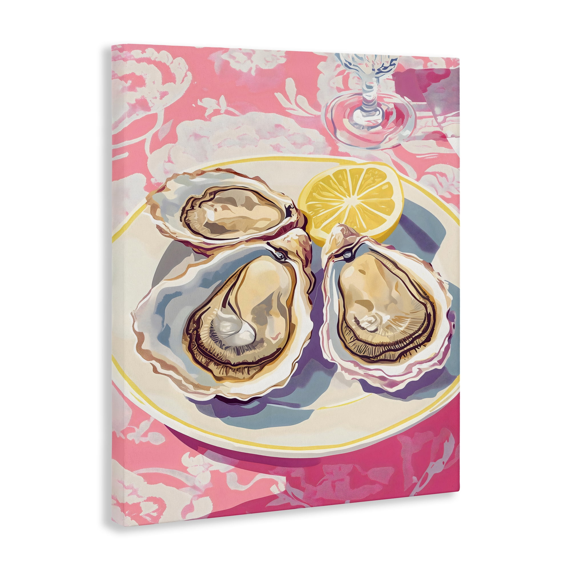Stupell Industries Plated Oysters & Lemons Canvas Wall Art, design by The Prints Vibe