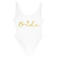 thumbnail image 3 of S-3xl Gold Print Team Bride One-piece Swimsuit Squad Women Swimwear Bachelorette Party Swimsuit Summer Beatchwear Bathing Suit, 3 of 4