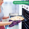 thumbnail image 7 of 2 Pack Pot Holders for Kitchen Heat Resistant Hot Pads Sets for Cooking Baking Glowing Purple Butterfly, 7 of 7