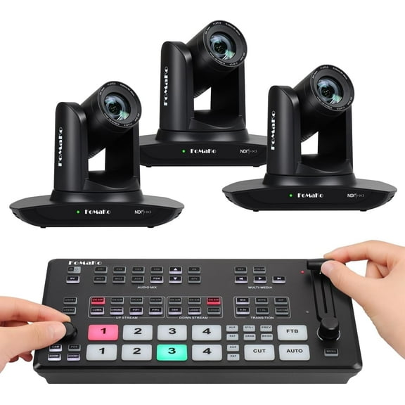 FoMaKo 20x NDI PTZ Camera Bundle(FMK20UH NDI-B x3  M1)