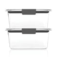 thumbnail image 4 of Rubbermaid Brilliance 4.7 Cup Medium Stain-Proof Food Storage Container, Set of 2, 4 of 10