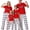Red10, variant on 250th Anniversary American Flag Matching Family Pajamas, 4th of July Short Sleeve Pjs Set, Independence Day Family Matching Outfits for Pajama Party