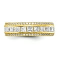 thumbnail image 4 of 10k Yellow Gold Cubic Zirconia Cz Ring, 4 of 9