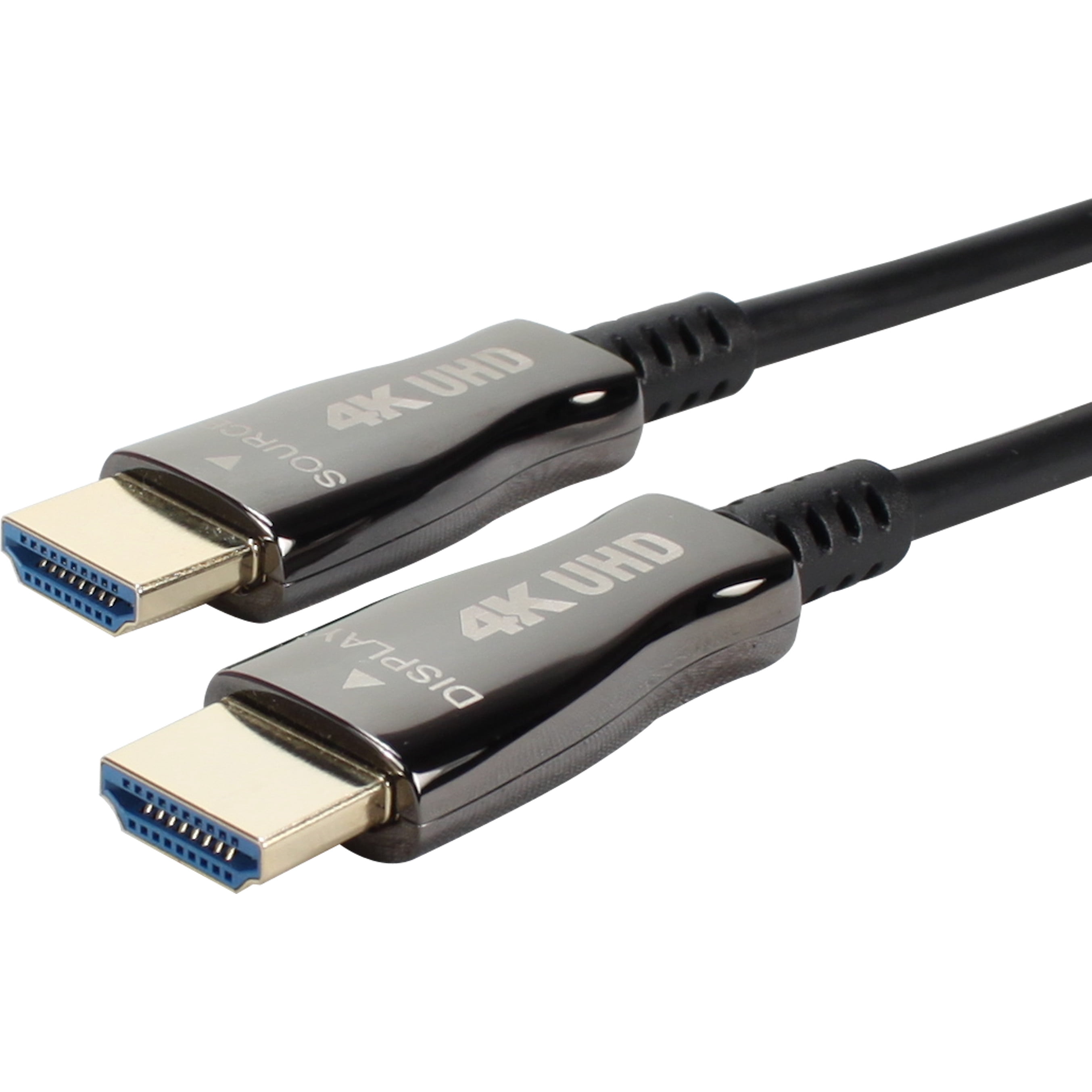 QVS 20-Meter Active HDMI UltraHD 4K/60Hz 18Gbps with Ethernet High Speed Cable, Black
