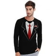thumbnail image 6 of Tuxedo Shirt for Men Printed Suit & Tie Tuxedo T Shirt Tux Shirt, 6 of 6