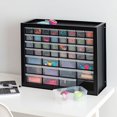 thumbnail image 3 of Iris 44 Drawer Clear Plastic Craft Garage Workshop Storage System Cabinet, Black, 3 of 7