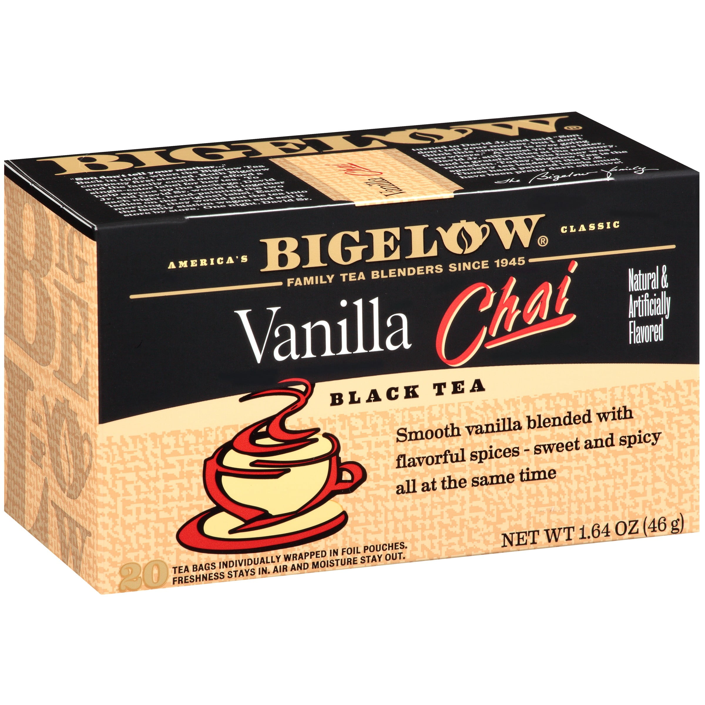 Bigelow Vanilla Chai Black Tea Blend 20 ct Box by RC Bigelow, Inc.