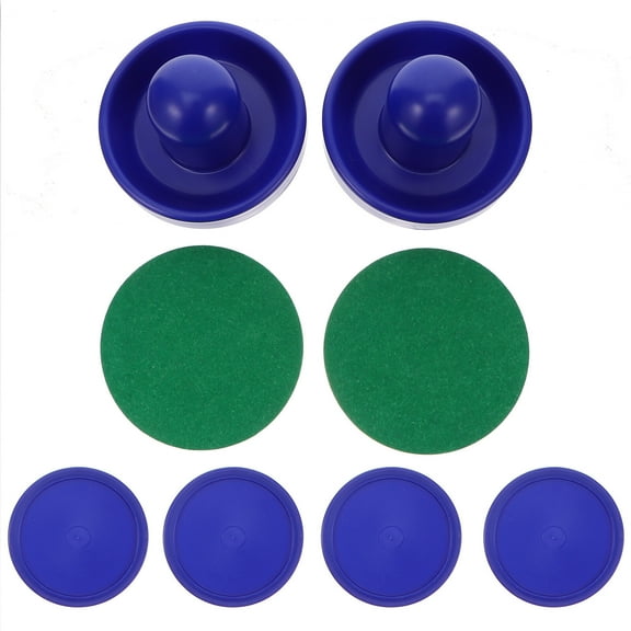 Troglfold Air Hockey Puck Air Hockey Pushers & Pucks - Replacement Felt Stickers (Blue),2.36"X3.82"X3.82"