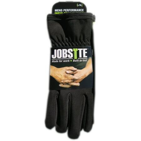 

Jobsite Men s Performance Insulated Rugged Cuffed Work Gloves (Large/X-Large Black)