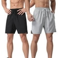 thumbnail image 2 of HAOYUNL Men's Running Shorts Sports Shorts Moisture Wicking Shorts Summer Quick Dry Loose Fit Workout Shorts with Pockets M-3XL, 2 of 8