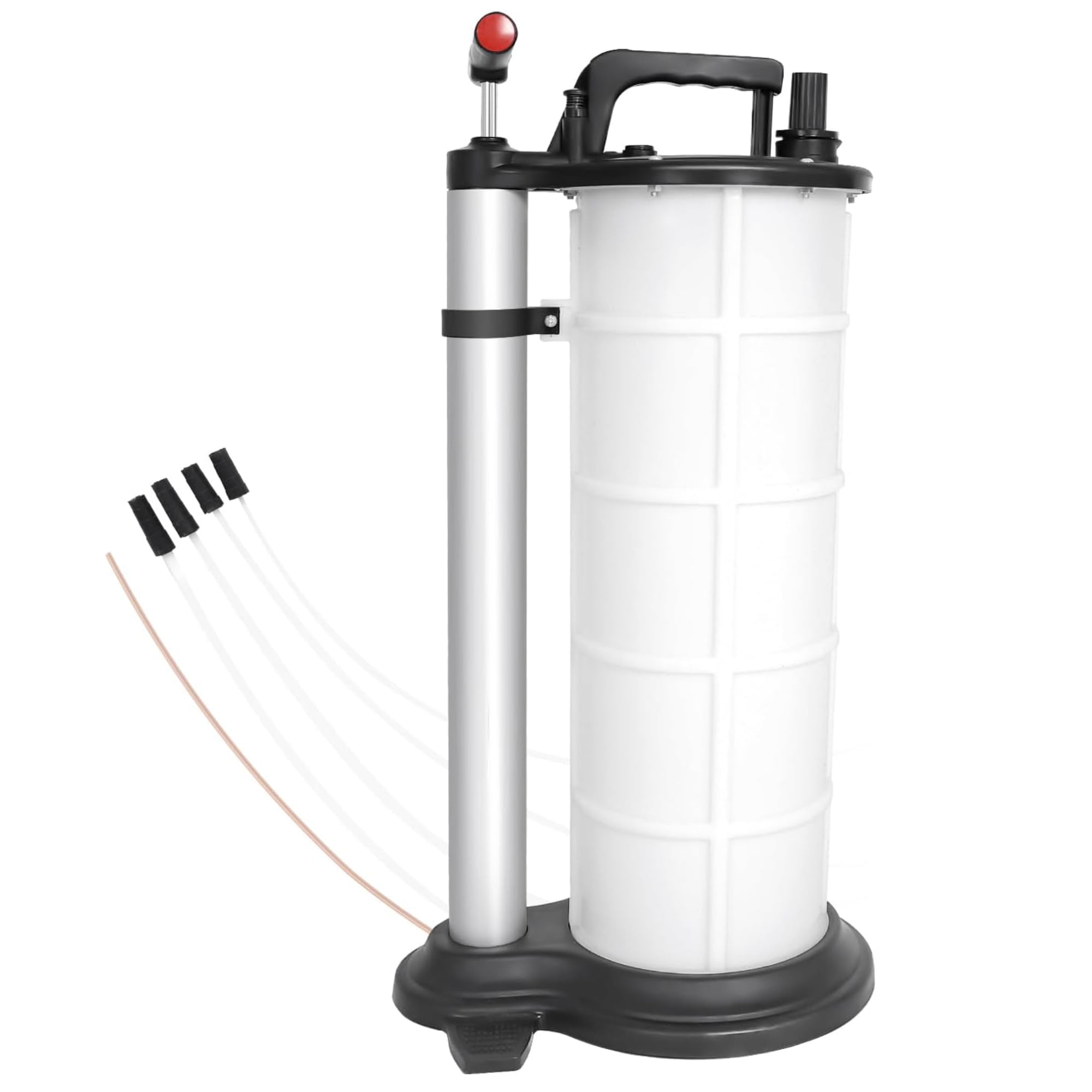 9L Manual Fluid Oil Extractor Pump for Oil Change ,Automotive Vacuum Fluids Evacuator,2.3 Gallon Vacuum Reservoir