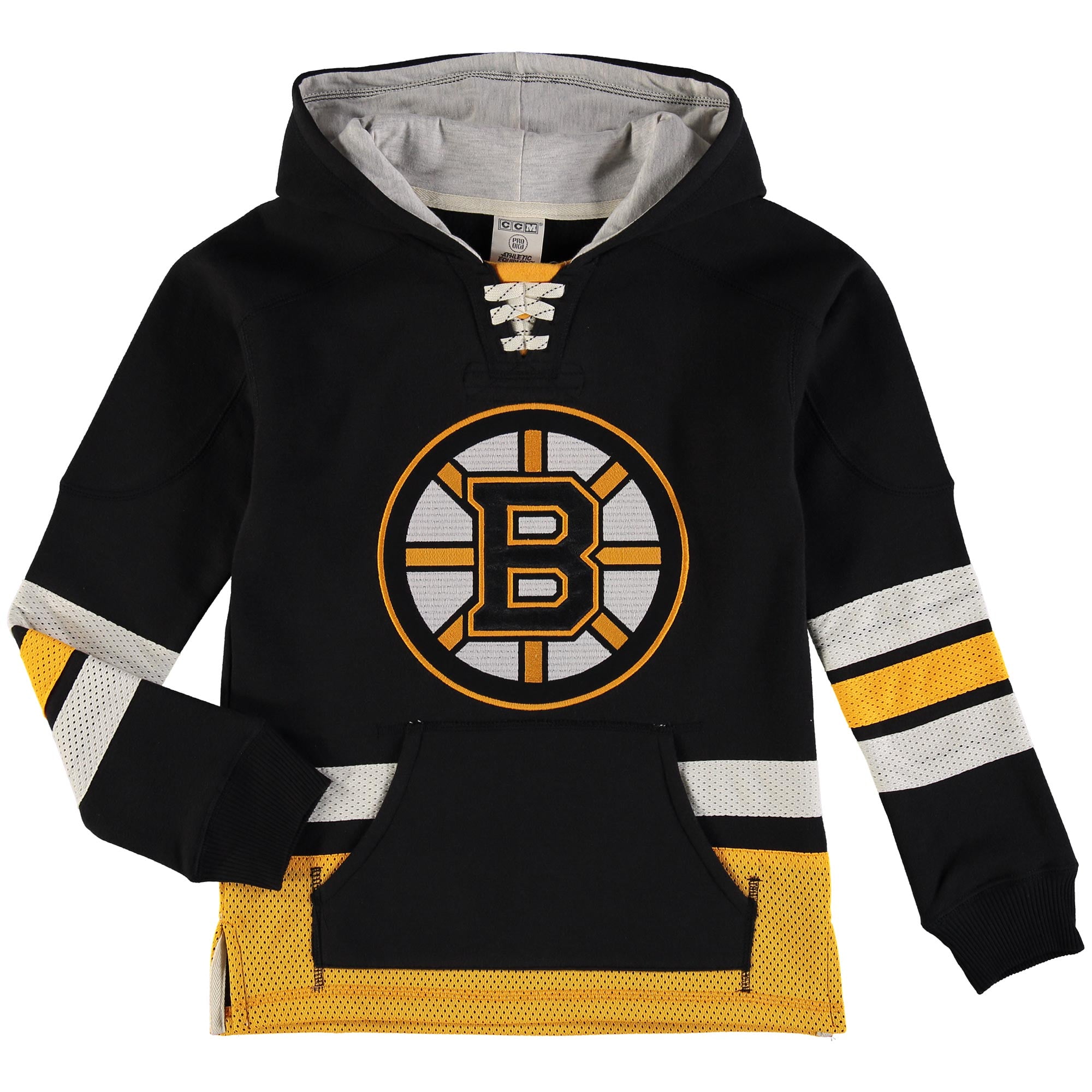Boston Bruins Reebok Youth Retro Skate Hoodie Black by Outerstuff