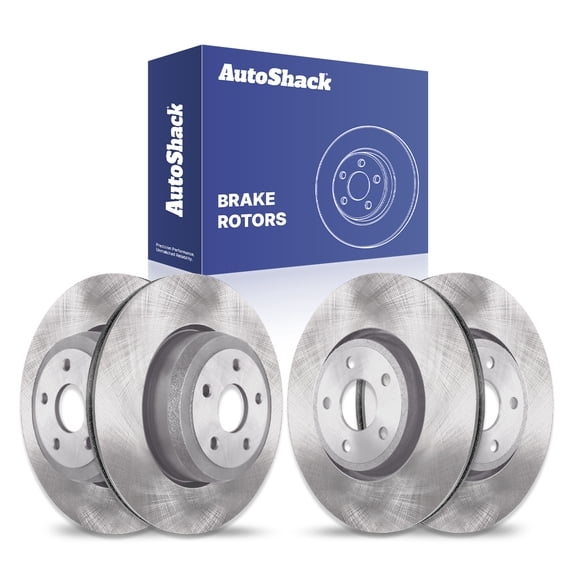 AutoShack Front Vented & Rear Vented Brake Rotors 4-PC Set Replacement for 2016-2020 Jeep Grand Cherokee 2017-2019 Dodge Durango 2022 Dodge Durango