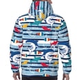 thumbnail image 7 of Salouo Fish And Shark Pattern Men's Fall Hoodie Sweatshirt,Sport Hoodie with Pockets for Men Pullover Casual Hooded Sweatshirt-3X-Large, 7 of 7