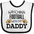 thumbnail image 3 of Inktastic Watching Football with My Daddy Boys or Girls Baby Bib, 3 of 4