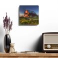 thumbnail image 4 of U R There Photography Columbiaville Red I Rustic Farmhouse Acrylic Analog Wall Clock, 4 of 6