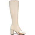 thumbnail image 2 of Franco Sarto Women's Odette Tall Thong Heeled Sandal Boot  Ivory White 8.5M, 2 of 6